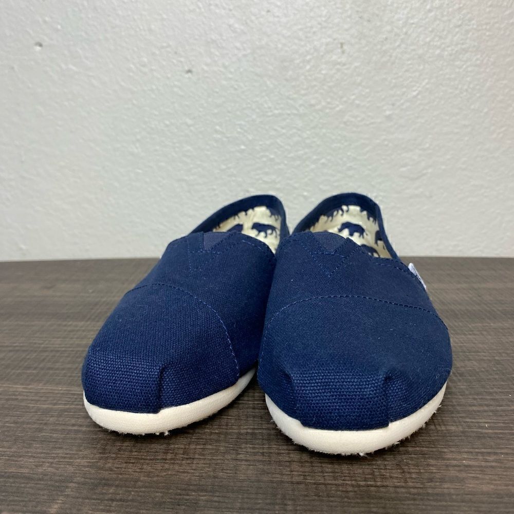 Womens Toms Canvas Classic Shoes Navy Size 7W - Picture 4 of 11